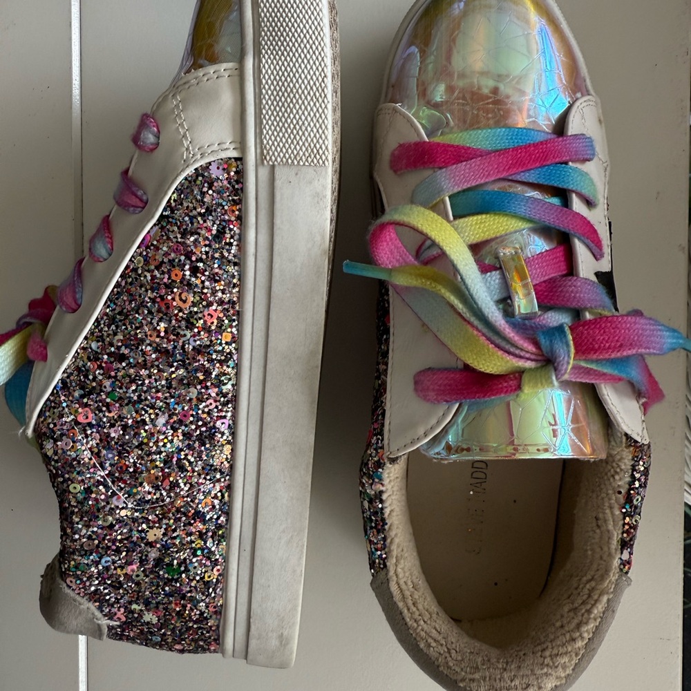 Colorful Glitter Kids Sneakers